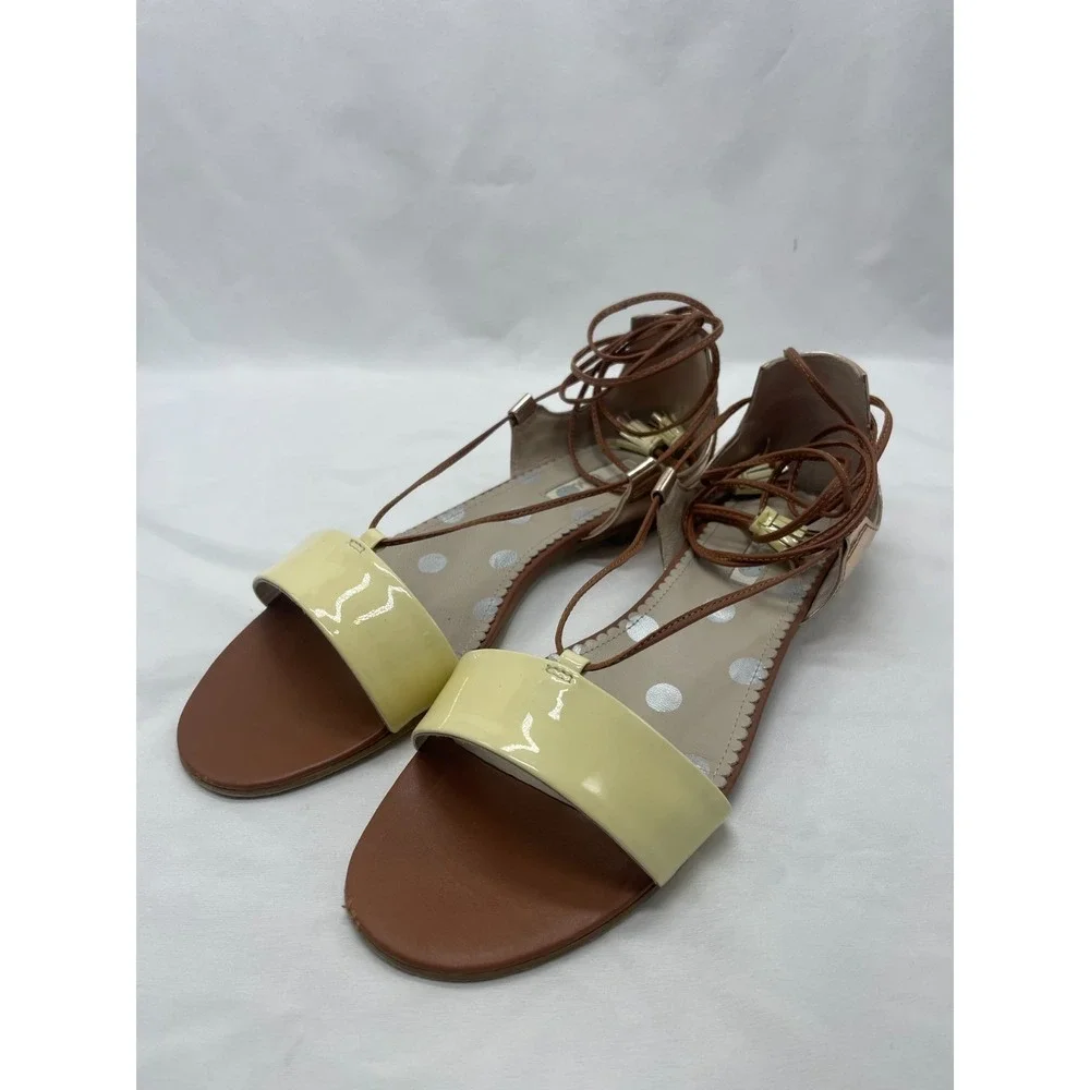 Boden Sandals Sienna Women's Shoes Leather Lace Up Ankle Tie - EUR 40 US 9